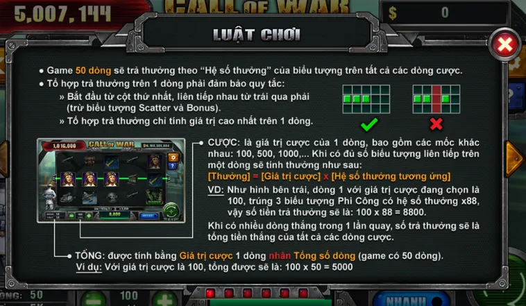 Chiến Trường Rực Lửa Cùng Siêu Phẩm Nổ Hũ Call Of War Tại B52 Club Hấp Dẫn