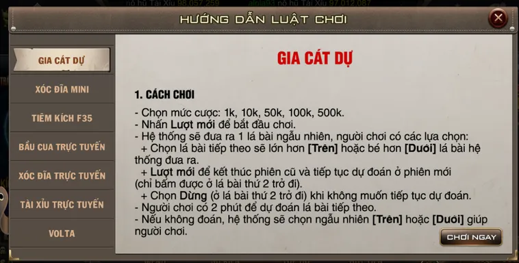 Trải Nghiệm Siêu Phẩm Minigame Mini Gia Cát Dự Tại B52 Club Đẳng Cấp Thưởng Lớn