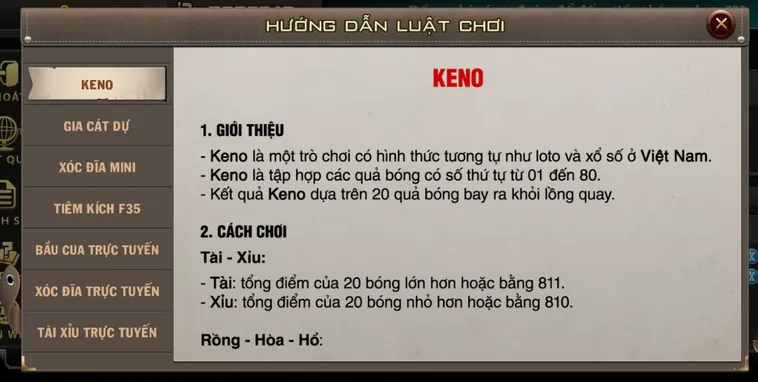 Keno Tại B52 Club Trải Nghiệm Đỉnh Cao Với Tỷ Lệ Thắng Cược Hấp Dẫn
