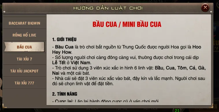 Trải Nghiệm Siêu Phẩm Minigame Mini Bầu Cua Tại B52 Club Đẳng Cấp Thưởng Lớn