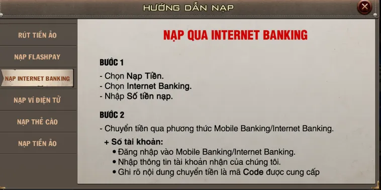 Hướng Dẫn Cách Nạp Tiền B52 Club Đơn Giản Nhất Cho Mọi Người Chơi
