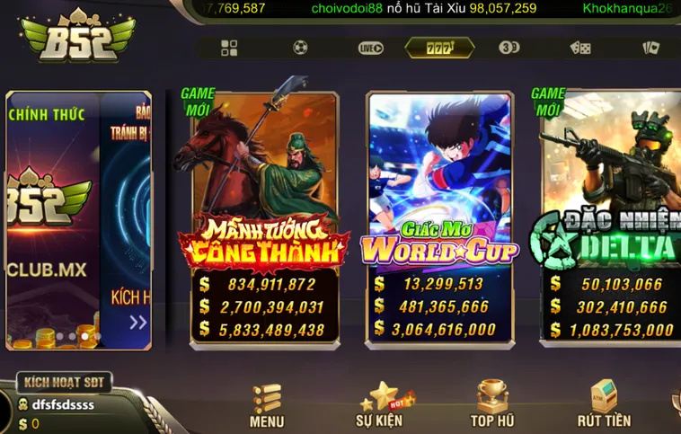 Xóc Đĩa Jackpot Livestream Tại B52 Club Chinh Phục Kho Báu Giá Trị Khổng Lồ
