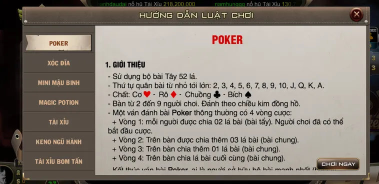 Poker Tại B52 Club Sân Chơi Đấu Trí Đẳng Cấp Cho Các Cao Thủ Huyền Thoại