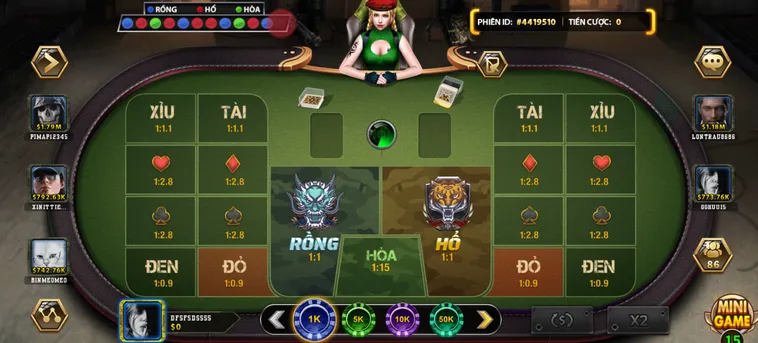 Rồng Hổ Tại B52 Club Trải Nghiệm Đỉnh Cao Với Tỷ Lệ Thắng Cược Khủng