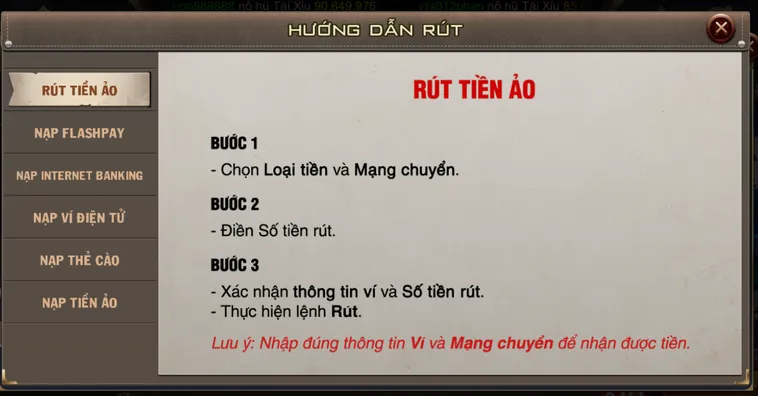 Quy Trình Rút Tiền B52 Club Siêu Tốc Và Đảm Bảo An Toàn Tuyệt Đối