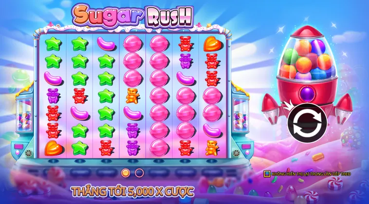 Khám Phá Thế Giới Kẹo Ngọt Nổ Hũ Sugar Rush Tại B52 Club Đầy Đủ Sắc Màu