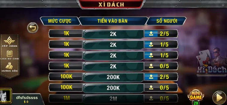 Xì Dách Tại B52 Club Đấu Trường Đỉnh Cao Với Tỷ Lệ Ăn Thưởng Cực Lớn