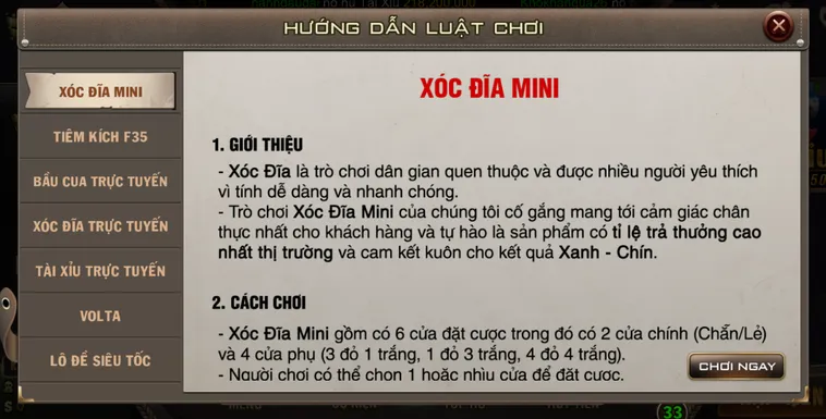 Trải Nghiệm Siêu Phẩm Minigame Xóc Dĩa Mini Tại B52 Club Thưởng Lớn Hàng Ngày